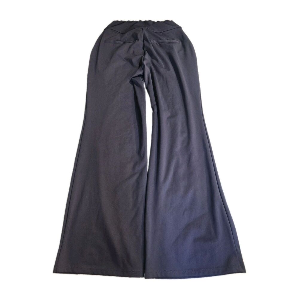 Halara Work Pants Flex Womens XS Side Zipper Pocket Navy Blue High Rise Flare